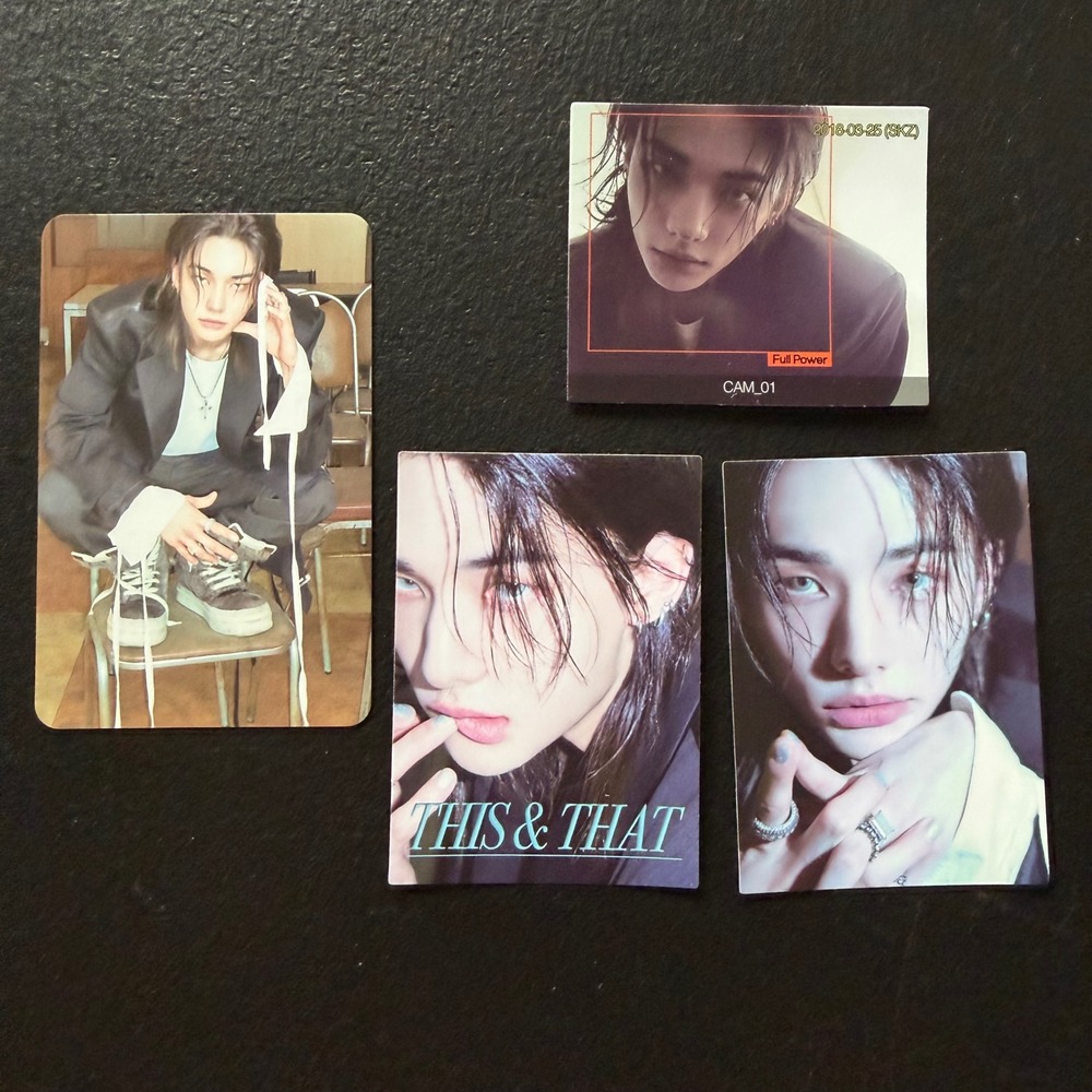 STRAY KIDS HYUNJIN This & That Photocard & Sticker Set